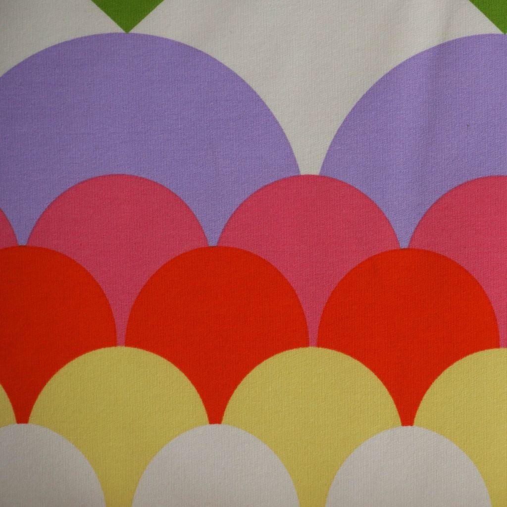 French Terry Wellen und Bögen bunt